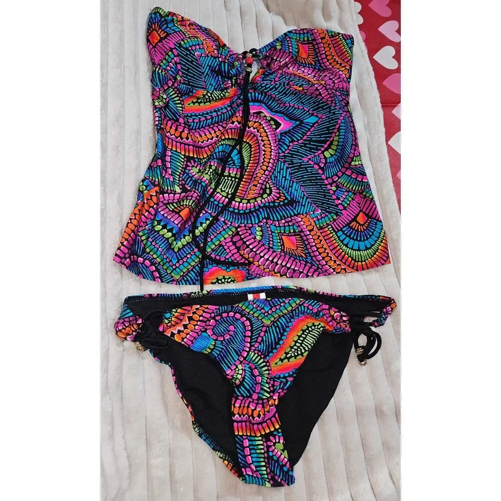 Gossip Collection Women's Medium Motif- Inspired 2 Piece Swimsuit